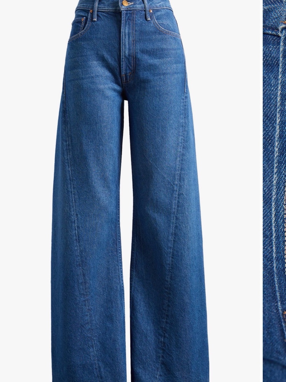 MOTHER Snacks Lemon Twist  Wide-Leg High Waist Jeans in color Yes Chef 28
